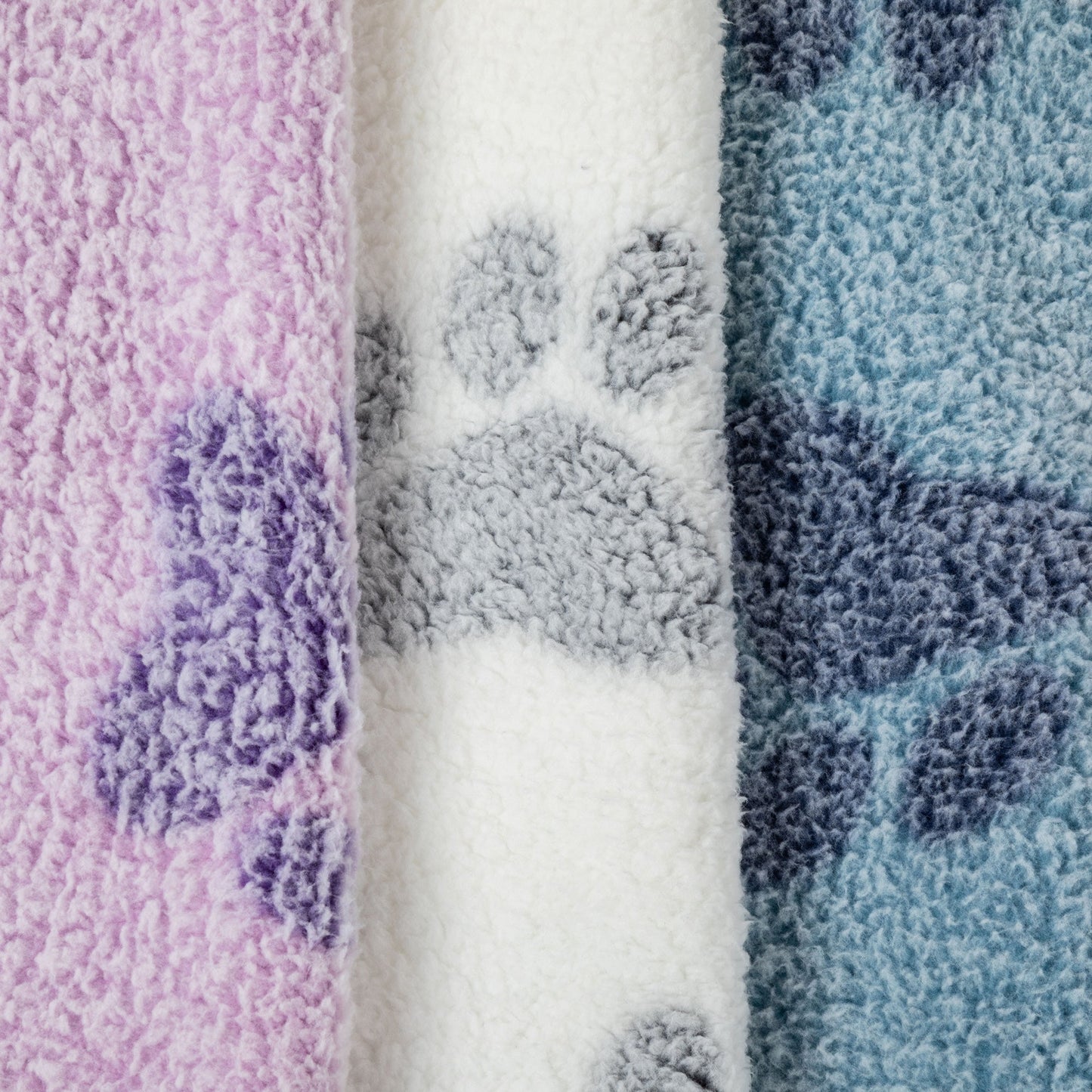 Paws I Love You Plush Sherpa Fleece Pet Blanket