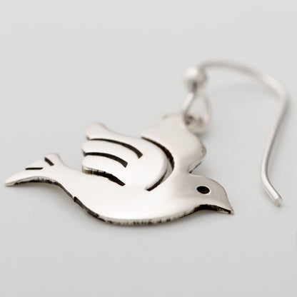 Peace Dove Sterling Earrings