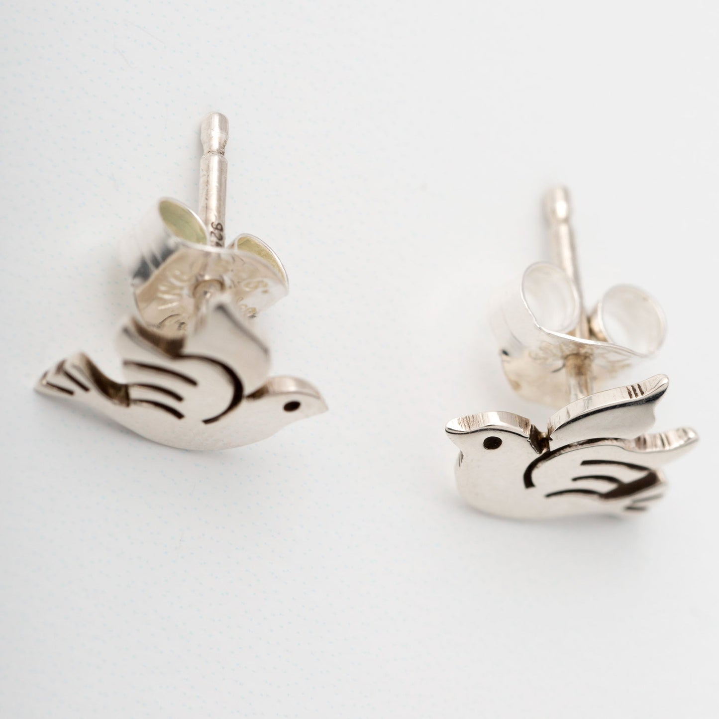 Peace Dove Sterling Post Earrings