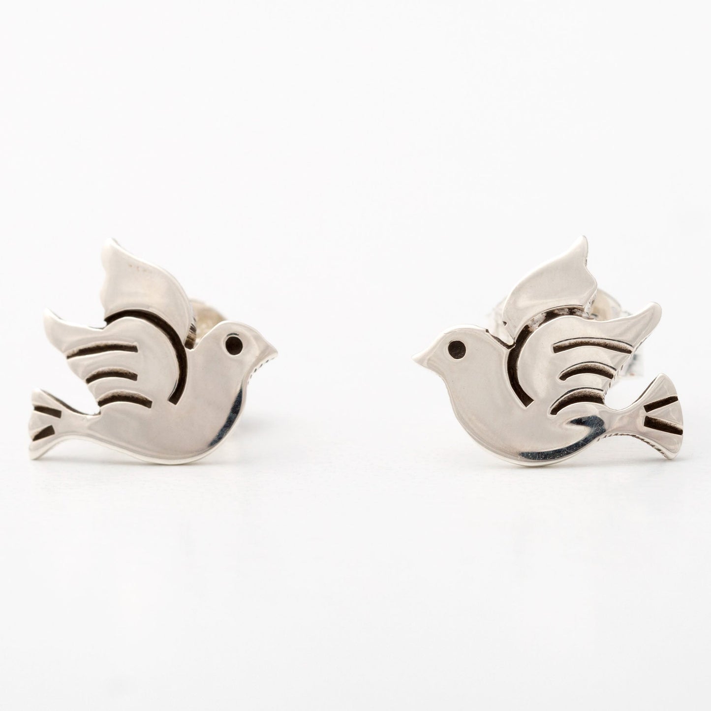 Peace Dove Sterling Post Earrings