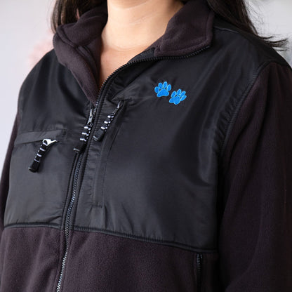 Paw Print Heavyweight Polar Fleece Jacket