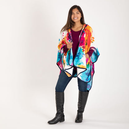 Super Cozy&trade; Paws Fleece Hoodie Cape