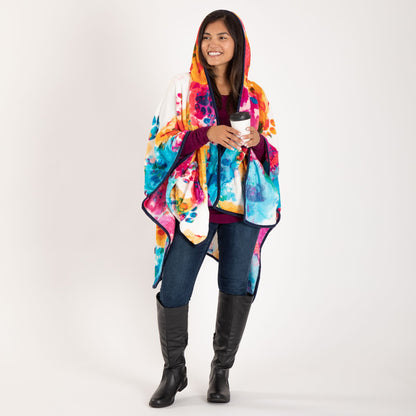 Super Cozy&trade; Paws Fleece Hoodie Cape