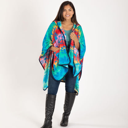 Super Cozy&trade; Paws Fleece Hoodie Cape