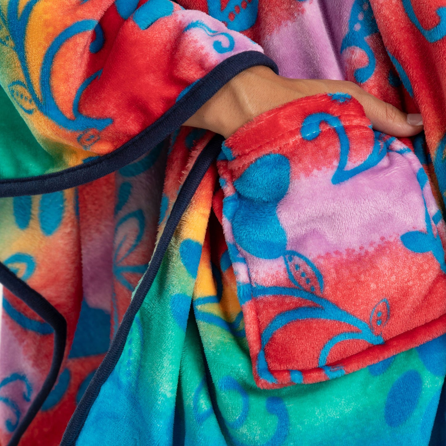 Super Cozy&trade; Paws Fleece Hoodie Cape