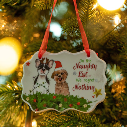 Naughty List Christmas Ornament