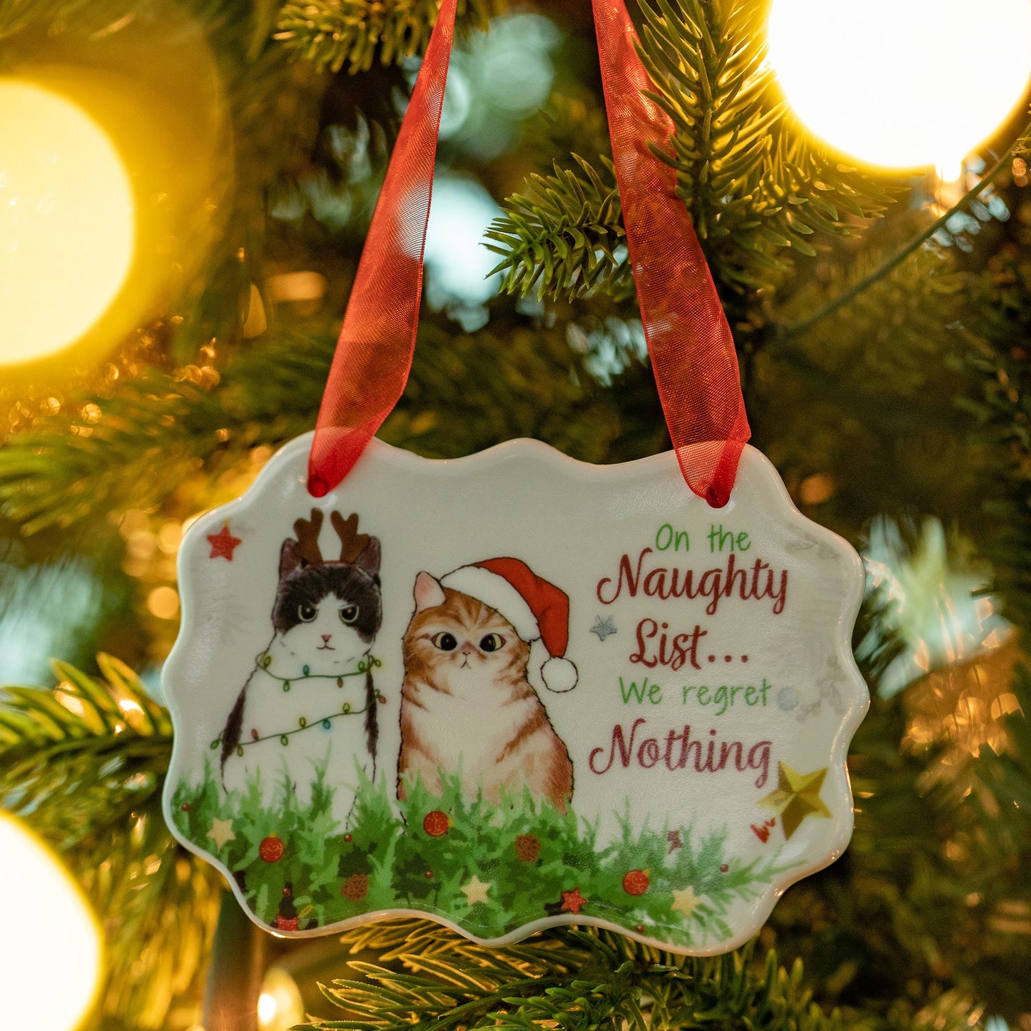 Naughty List Christmas Ornament