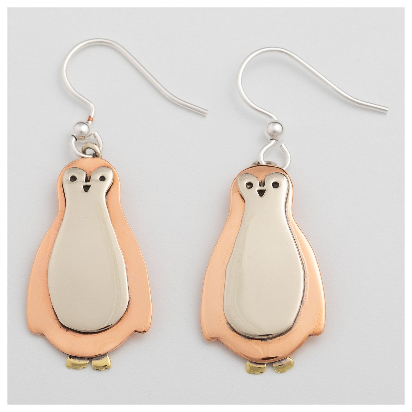 Penguin Mixed Metal Earrings