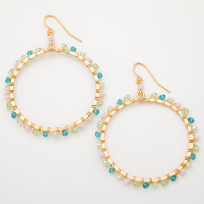 Gold-Plated Bohemian Crystal Earrings