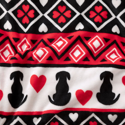 Super Cozy&trade; Hearts & Paws Fleece Blanket