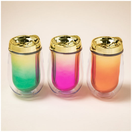 Metallic Ombre Stemless Wine Tumbler