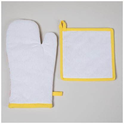 Bee Gnome Oven Mitt & Pot Holder Set