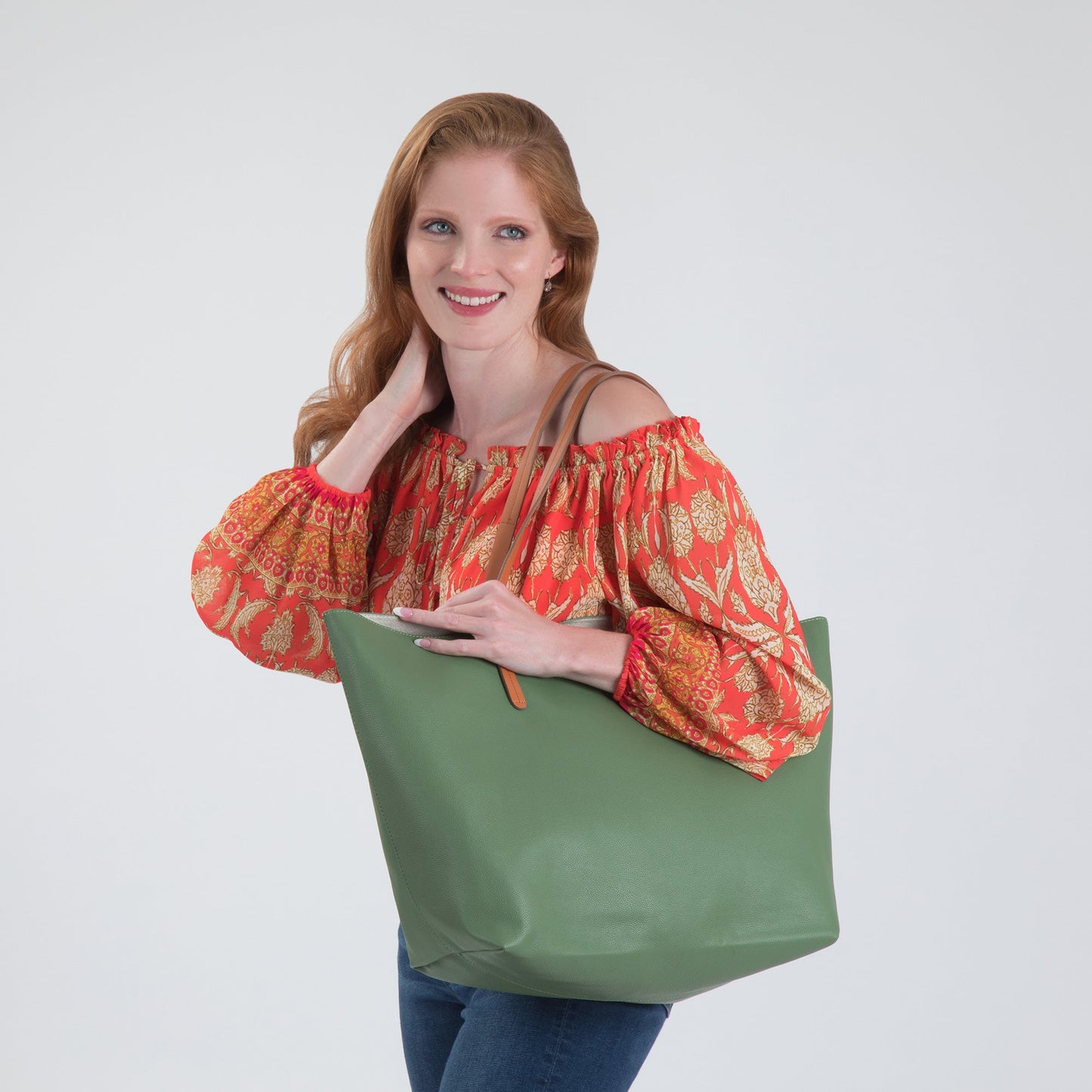 Vegan Leather Tote Bag