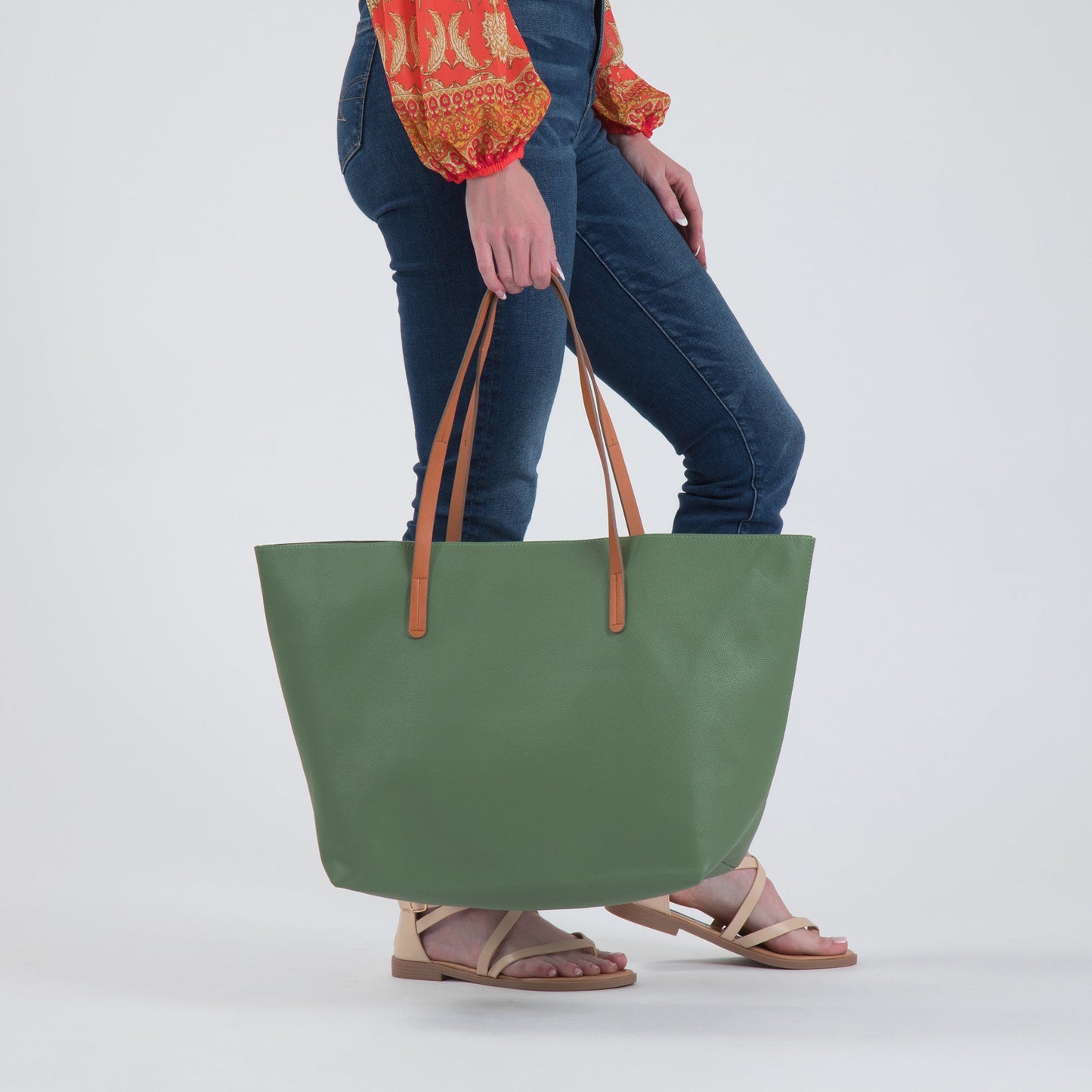 Vegan Leather Tote Bag