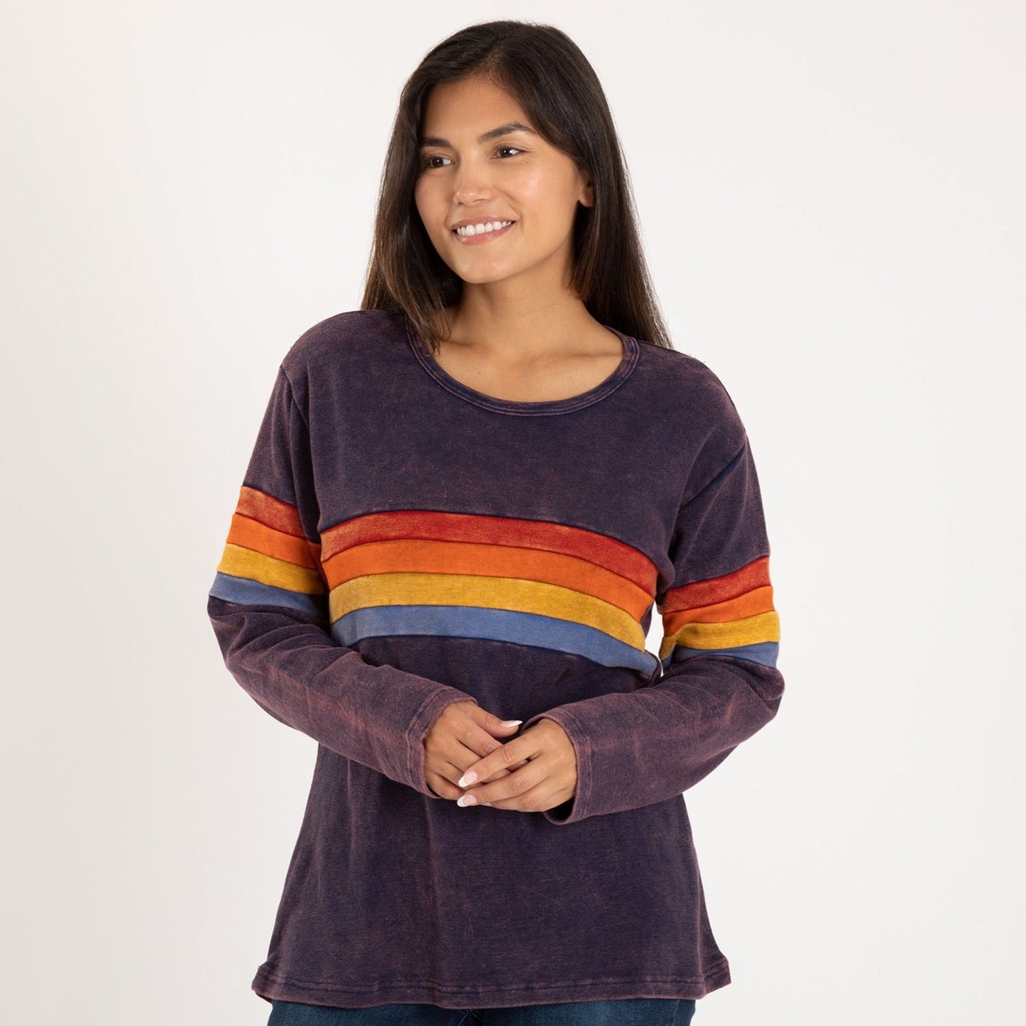 Never Ending Rainbow Long Sleeve Top | Fair Trade