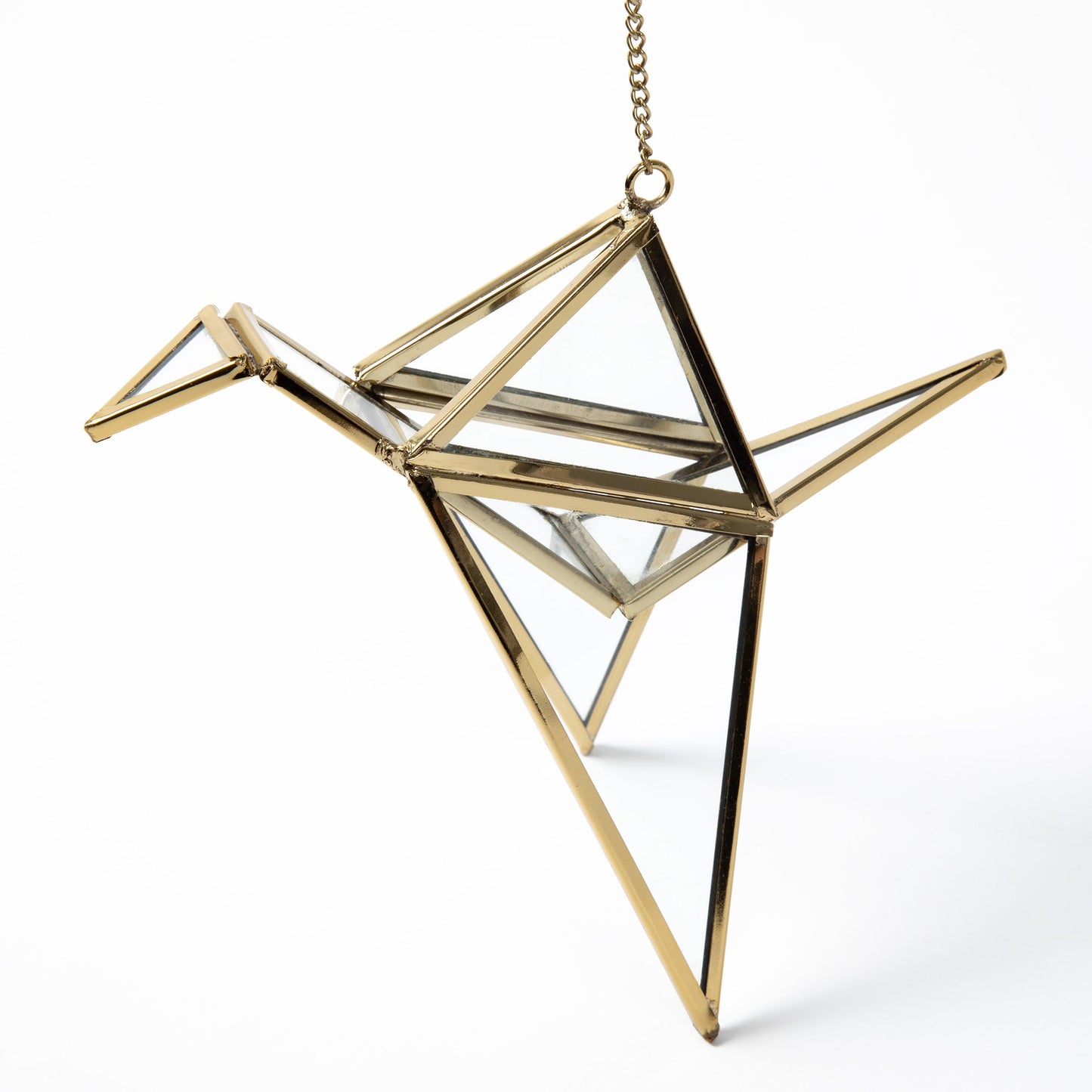 Brass Crane Ornament