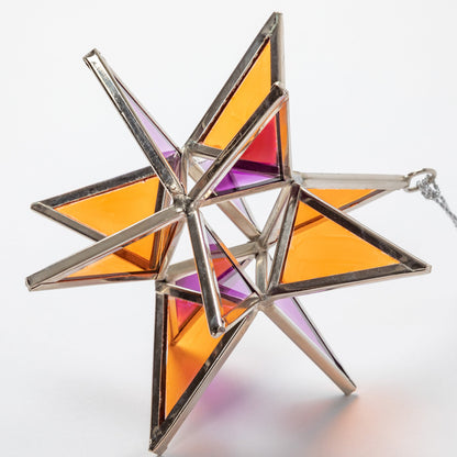 Glass Moravian Star Ornament | Fair Trade