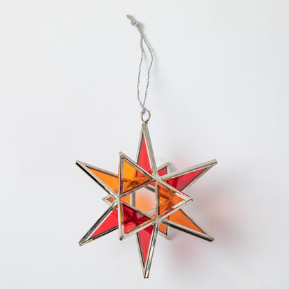 Glass Moravian Star Ornament | Fair Trade