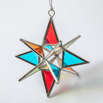 Glass Moravian Star Ornament | Fair Trade