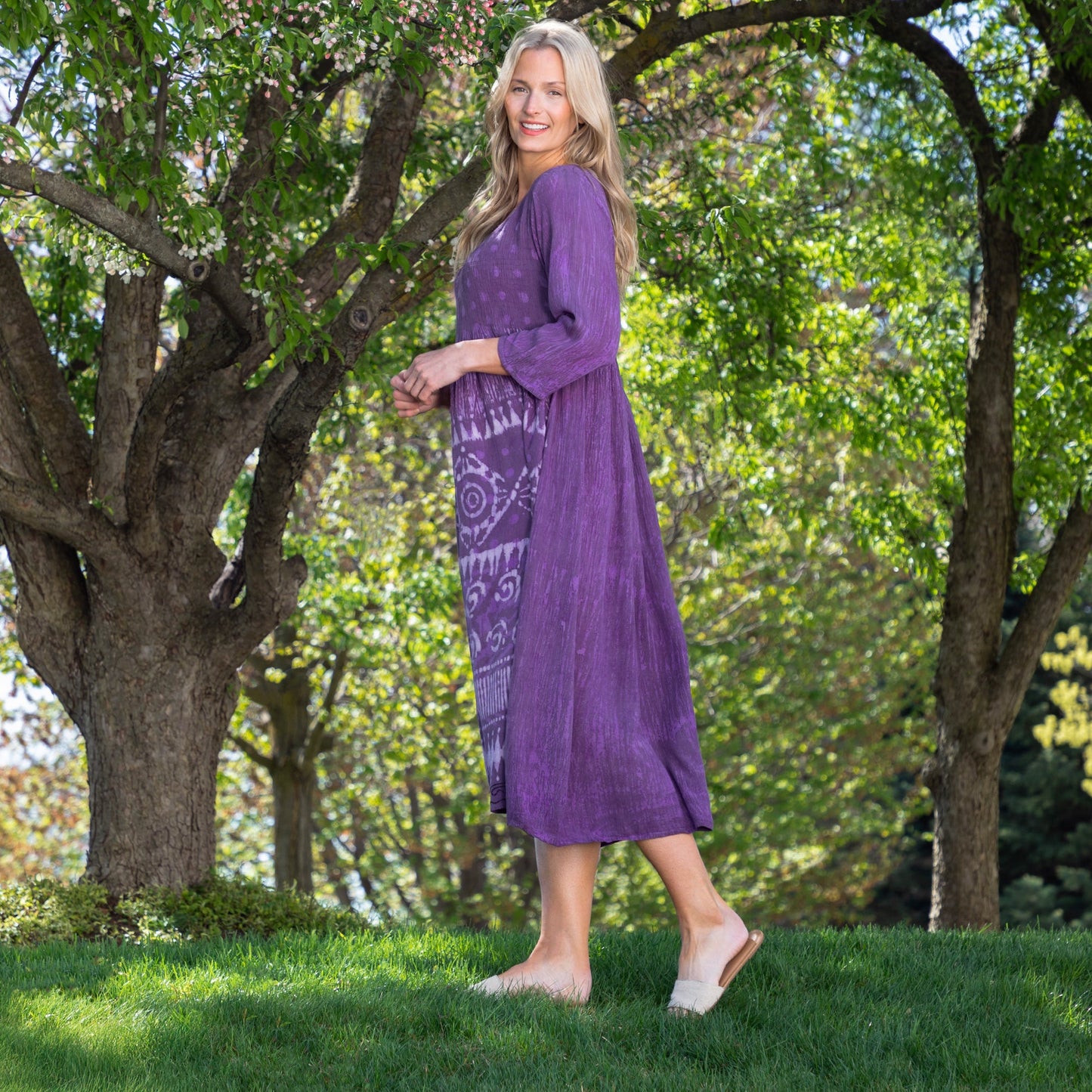 Free Flowing Midi Dress | Handmade, Fair Trade