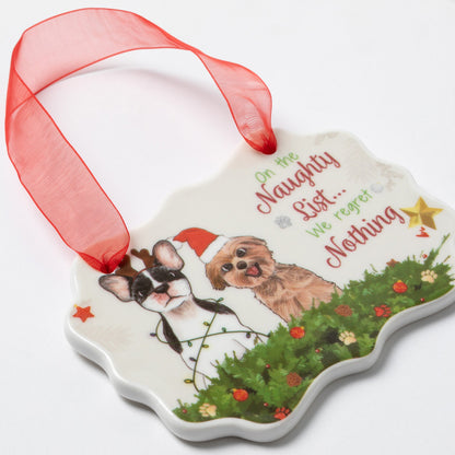 Naughty List Christmas Ornament