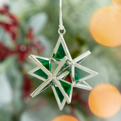 Glass Moravian Star Ornament | Fair Trade