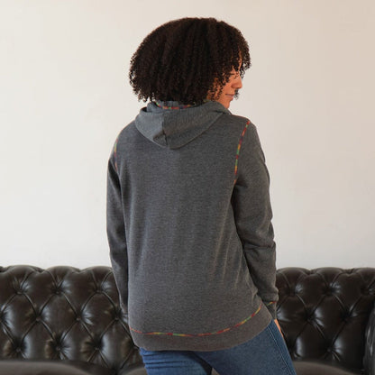 Rainbow Paws Zip Up Burnout Hoodie