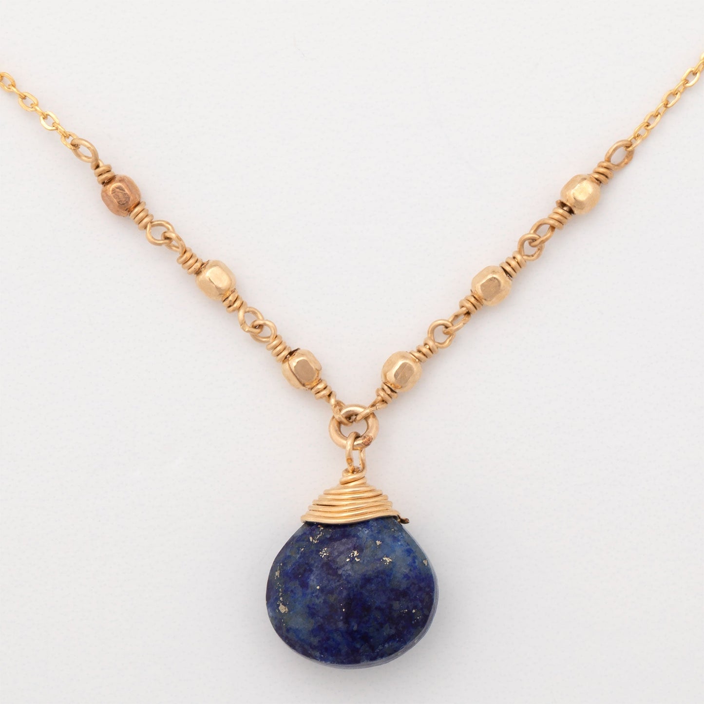 Gold Filled Necklace with Gemstone