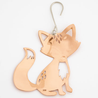 Sassy Fox Mixed Metal Ornament