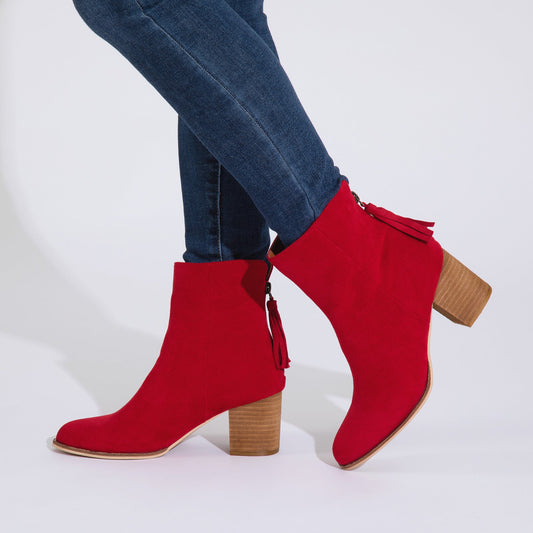 Corkys Boujee Red Mid-Calf Boots