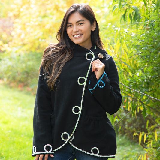 Twists and Turns Fleece Wrap Jacket