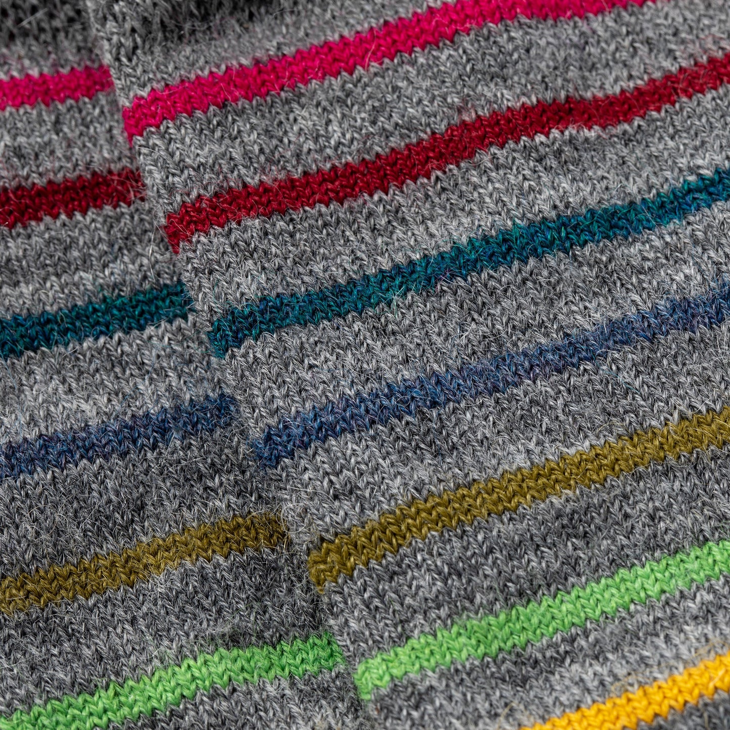 Multicolor Stripes Alpaca Socks