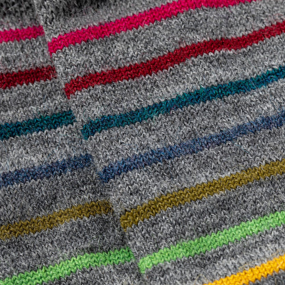 Multicolor Stripes Alpaca Socks