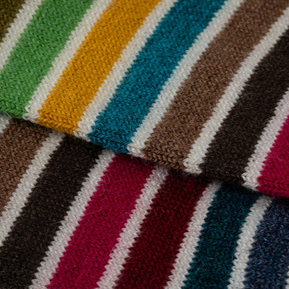 Multicolor Stripes Alpaca Socks