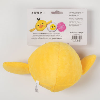 Patchwork Pet Chicken & Egg Dog Toy