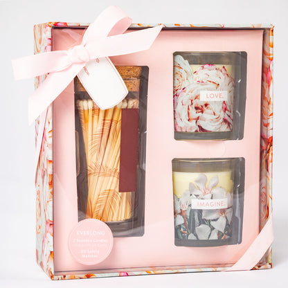 Blooming Candles Gift Set