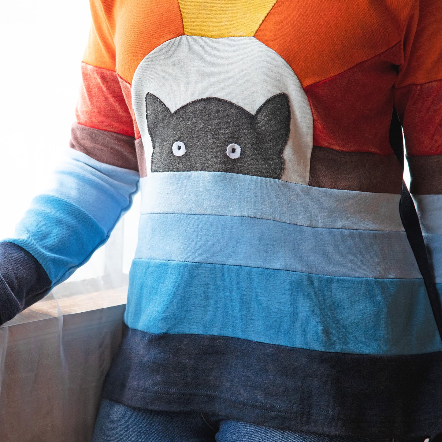 Peek-A-Boo Kitty Long Sleeve Top