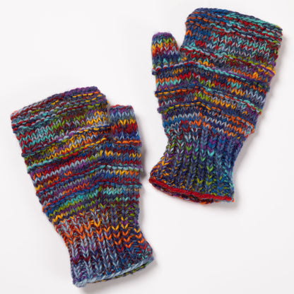 Space-Dye Hand Knit Wool Hand Warmers