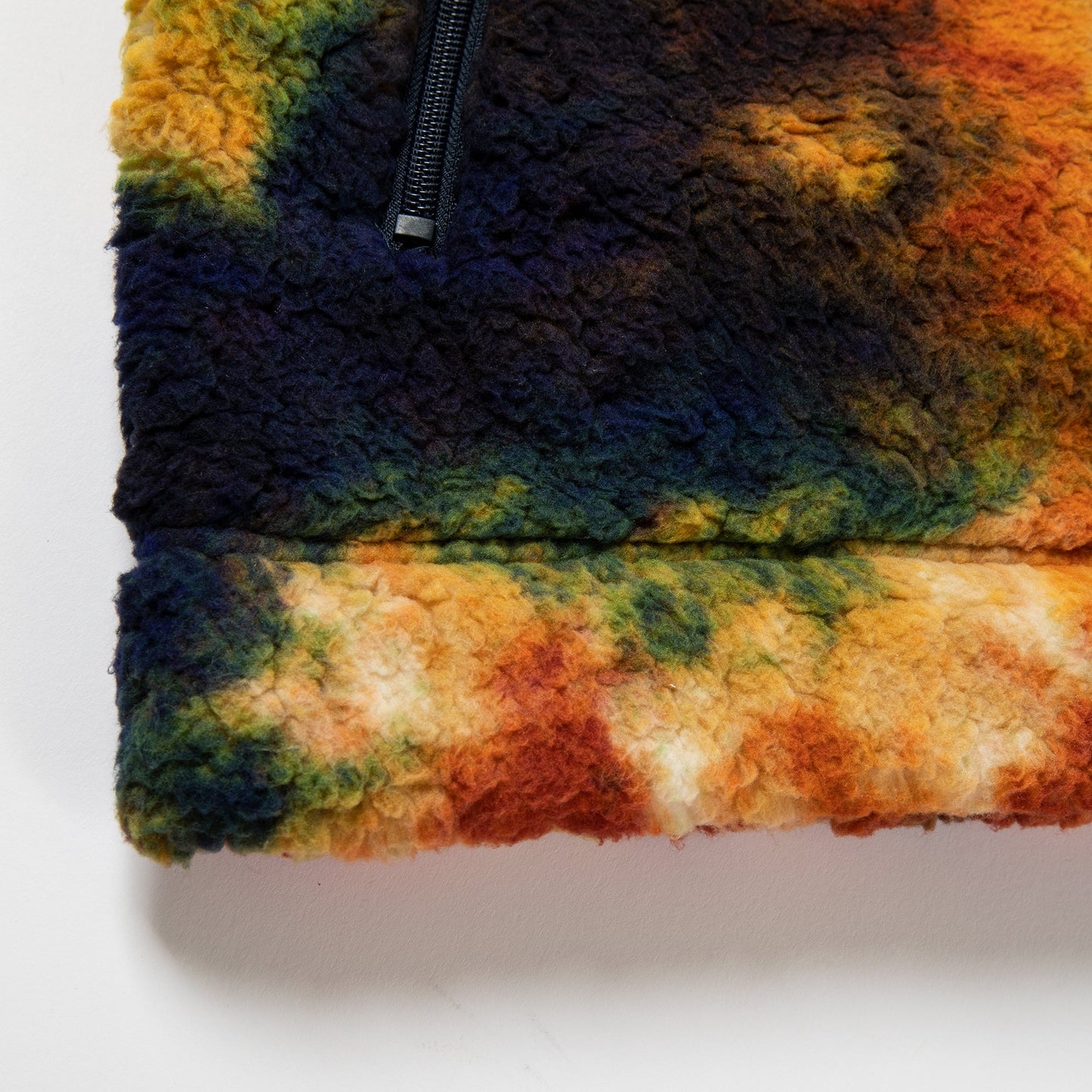 Rainbow Tie-Dye Sherpa Fleece Jacket