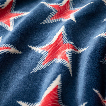 Red, White & Blue Stars Throw Blanket