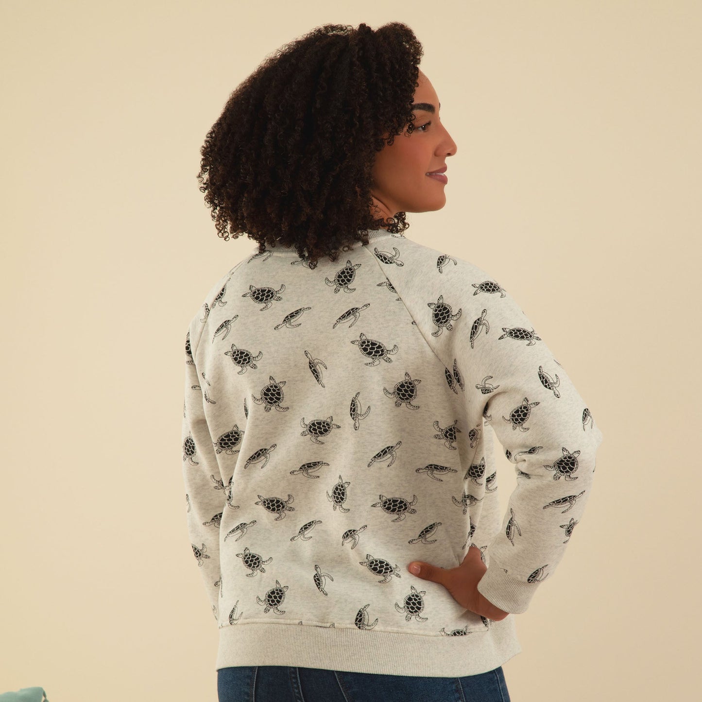 Turtle Fun Crew Neck Sweatshirt