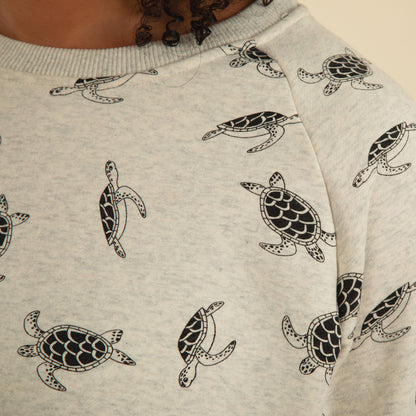 Turtle Fun Crew Neck Sweatshirt