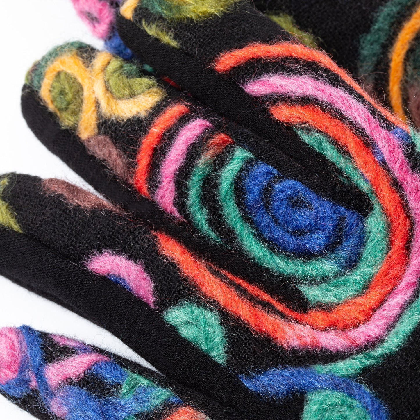 Threaded Swirls Touch Screen Gloves