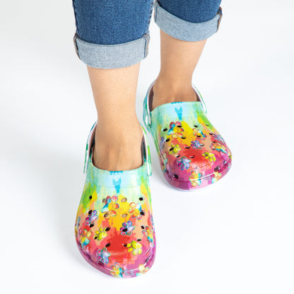 Super Comfy Paw Print Clogs