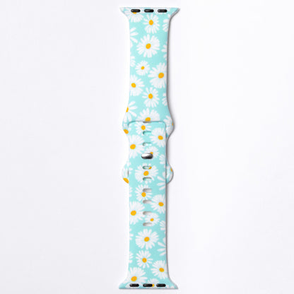 Patterned Silicone Apple Watch Band 38mm/40mm/41mm 42mm/44mm