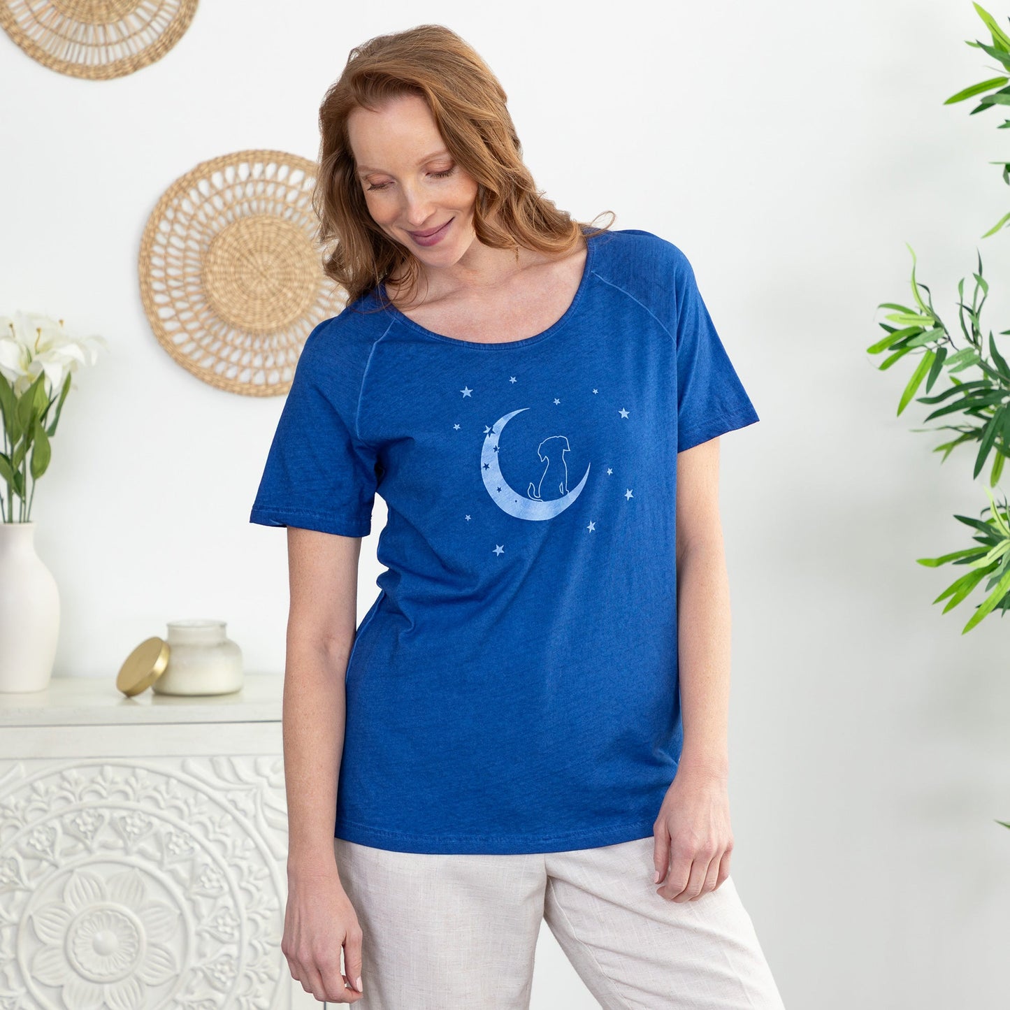 Pet & Moon Acid Wash Tee