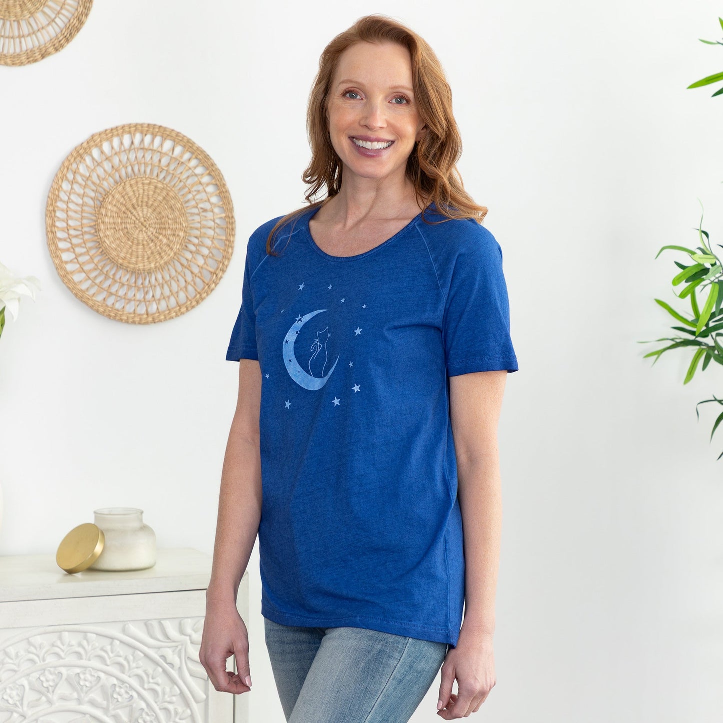 Pet & Moon Acid Wash Tee