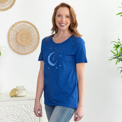 Pet & Moon Acid Wash Tee