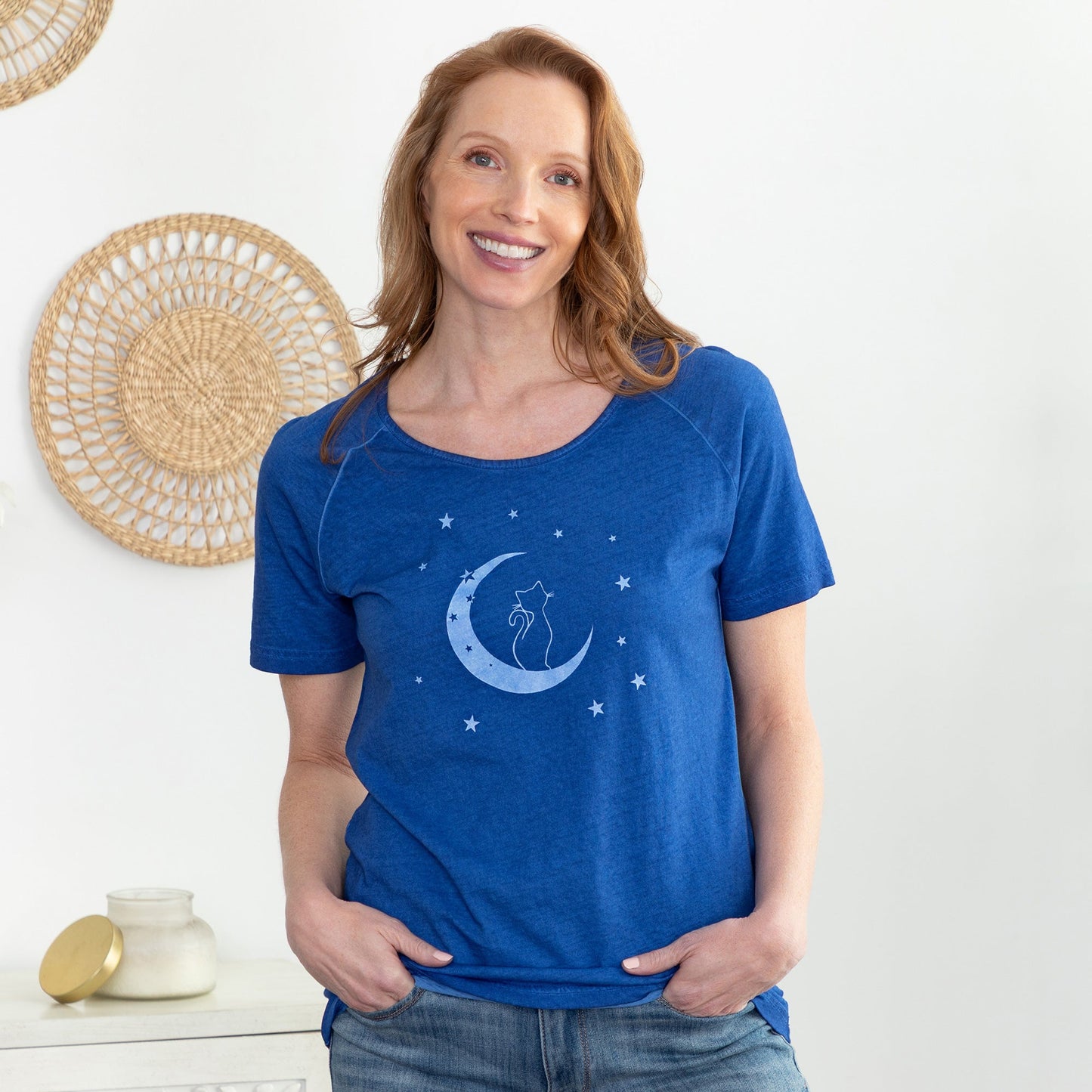 Pet & Moon Acid Wash Tee