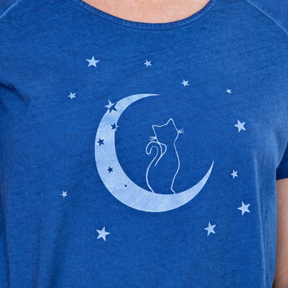 Pet & Moon Acid Wash Tee